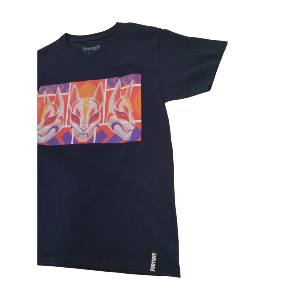 FORTNITE Boy's Youth Size XL 14/16 Graphic T-Shirt Top Drift Character Navy - Picture 7 of 10